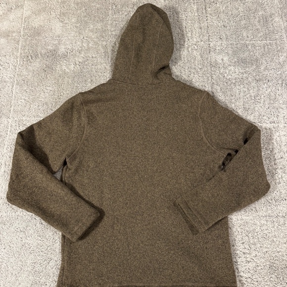 The North Face Tan Quarter Button Hooded Sweater Mens Large - Picture 4 of 4